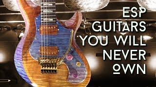 ESP Guitars you will never own! A NAMM Extravaganza!