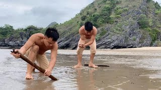 Wild island survival challenge - Survival skills on desert island (part 1)