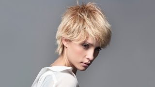 Классическая короткая стрижка слоями