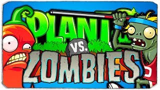 КАК ПРОЙТИ УРОВНИ НА КРЫШЕ? - PLANTS VS ZOMBIES ✿