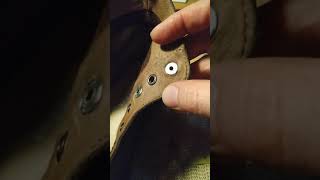 Boot lace hook install after replacing eyelets