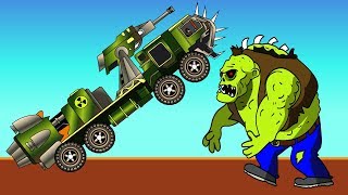 ВОЕННАЯ МАШИНА против ЗОМБИ Игровой мультик для детей Earn to Die
