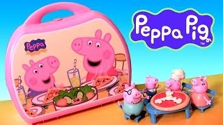 Peppa Pig Carry Case Pizzeria Playset Pizza Shop Toys