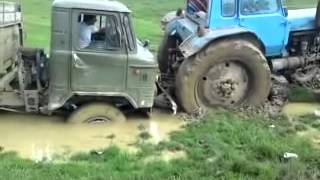 МТЗ вытаскивает газ 66 http://youtu.be/s39q9s0NZe0
