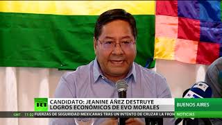 El candidato a la presidencia de Bolivia denuncia que Áñez destruye los logros económicos de Morales