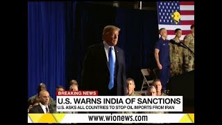 Breaking News: Oil imports from Iran must end by November 04, says US