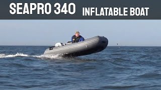 Seapro inflatable boat SIB at Redcar, UK