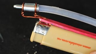 Как сделать горячий клей пистолет - с помощью зажигалки