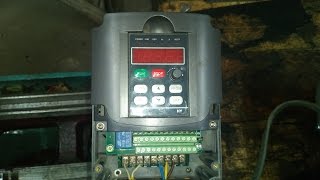 Подключение, настройка и запуск преобразователя частоты HY01D523B.