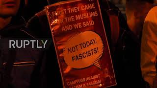 Australia: Police and protesters scuffle at antifa rally against Lauren Southern event