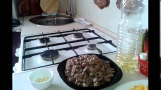 Куринная печень с апельсином, запечённая в духовке