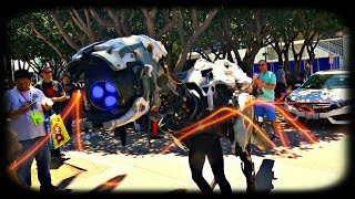 COSPLAY LEVEL HARD! Horizon Zero Dawn Watcher on E3 2017
