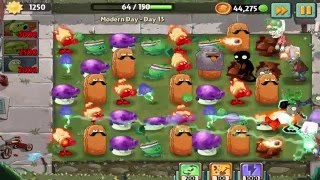 Plants vs Zombies 2: Modern Day - Day 13 Walkthrough