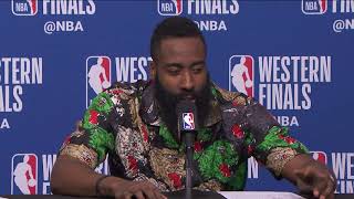 James Harden & PJ Tucker Postgame Interview - Game 2 | Warriors vs Rockets | 2018 NBA West Finals