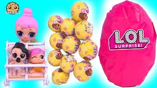 Giant LOL Surprise Egg - Color Changing Lil Baby Sisters Haul
