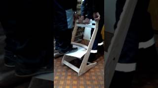 Краш-тест детский растущий стул Вырастайка. Секретное видео с производства.