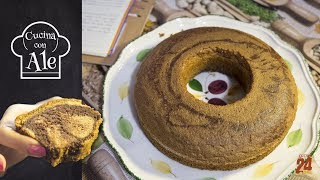 CIAMBELLONE Marmorizzato con FARINA di RISO e Cacao senza Glutine e Senza Lievito. Ricetta Facile