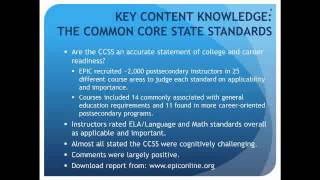 CCSS Event (2/27-2/29/2012) - College and Career Ready, Pt. 1