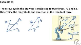 5 - Statics استاتيكا | Ch 2 | Vectors & Cartesian Vectors: Examples I | Route
