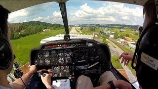Yverdon aérodrome LSGY - Atterrissage sur l'Aéroport des Eplatures LSGC