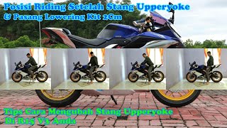 POSISI Riding Stelah UPPERYOKE & Pasang Lowering Kit 2cm! Tips Cara Ubah Upperyoke!