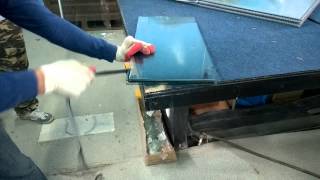 Разборка стеклопакета с лентой Greenspacer