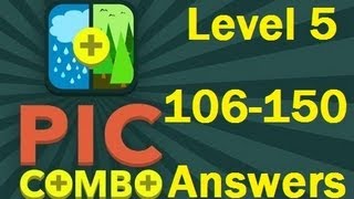 Pic Combo Level 5 106-150 Answers