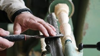 Работа на токарном станке по дереву. Изготовление перемычки
