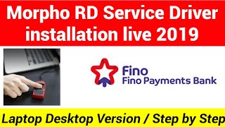 fino payment bank morpho setting and Morpho RD Service driver installation in laptop and pc 2019