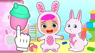 BABY LILY and RUBY Dress up as Coney the Baby Bunny and her pet ? Cartoons Games For Kids