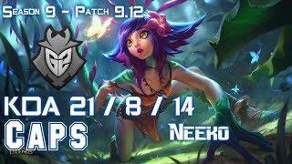 G2 Caps NEEKO vs YASUO Mid  - Patch 9.12 EUW Ranked