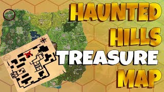 Fortnite - Follow the Treasure map found in Haunted Hills - Season 4 Week 9 Challenges