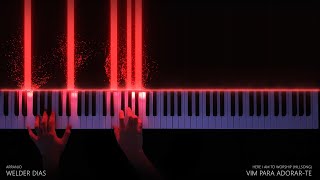 Vim Para Adorar-Te (Here I Am To Worship) | Teclado Tutorial Piano Cover