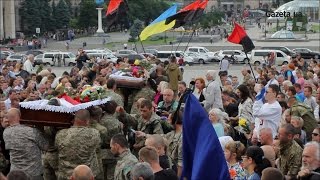 У Києві попрощались з бійцями "Правого сектору" що загинули на шахті Бутівка