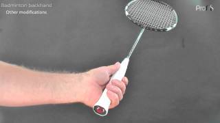 Badminton backhand - 1 of 3  grip