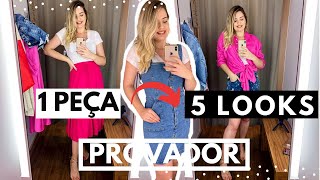 Desafio no Provador: 5 Looks com 1 Peça | Closet da Cá