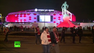 Болельщики «Спартака» после церемонии награждения на «Открытие Арене»