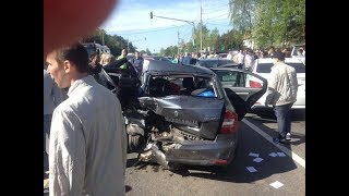 9 мая пьяная женщина устроила ДТП с шестью автомобилями в Домодедово