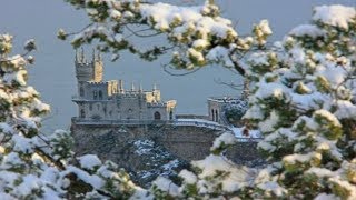 Зимние виды Крым 2014 | Снег и редкие зимние фотопейзажи | Crimea Winter | HD
