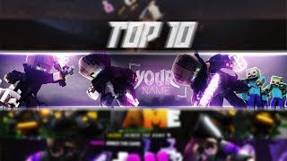 ▶ TOP 10 ◀ BEST MINECRAFT BANNER TEMPLATE | FREE DOWNLOAD |