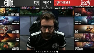 TSM vs 100T - 2019 LCS Summer Week 5 Day 1 - Team SoloMid vs 100 Thieves