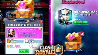 NUNCA ME HABIA PASADO ESTO... NUEVOS COFRES del ARQUERO MÁGICO!! | Clash Royale | Rubinho vlc