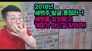 -주식-2018년6월21일 세력주발굴 총정리~! 세력을찾지말고 개미가 아닌걸 찾아라! -증권,급등주,세력주,차트-