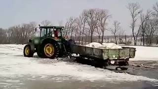 Экстримальное внесение удобрений.  Джон Дир утонул.  Начало сезона