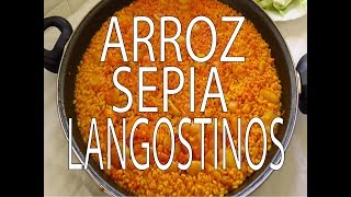 Arroz con Sepia y Langostinos Fácil y Rápido