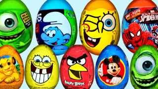 Surprise Eggs Frozen Play Doh Kinder Surprise Egg Learn-A-Word! Lesson 'C'