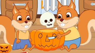 Famille d'Écureuil - Artisanat De Citrouille Vidéos Animé 2021 en Français 13+