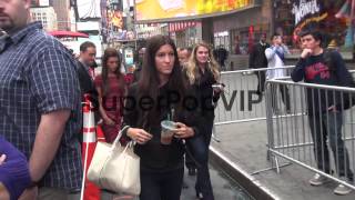 Hannah Ware and Stuart Townsend at the 'Good Morning Amer...