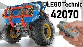 LEGO Technic 42070 Review | LEGO RC 6x6 All Terrain Tow Truck | LEGO 42070 Remote Control Functions