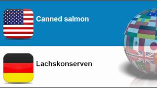 Learn German vocabulary #Topic = Prepared and preserved fish